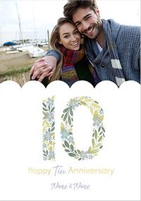 Tap to view 10 Years Tin Anniversary Photo Card