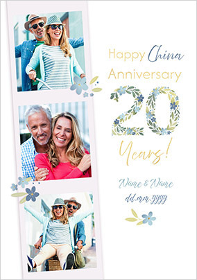 20 Years China Anniversary 3 Photo Card