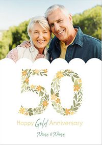 Tap to view 50 Years Gold Anniversary Photo Card