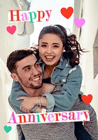 Tap to view Happy Anniversary Full Photo Upload Card
