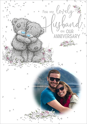 Me To You Lovely Husband Anniversary Photo Card