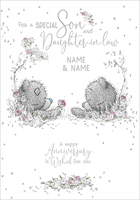 Me To You Son And Daughter-In-Law Anniversary Card