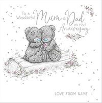 Tap to view Me To You Mum And Dad Square Anniversary Card