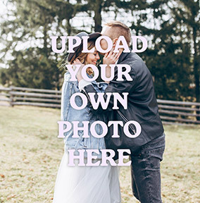 Create Your Own Photo Upload Square Anniversary Card