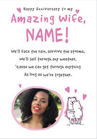 Tap to view Poem To My Amazing Wife Anniversary Photo Card