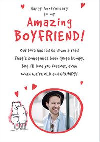 Tap to view Poem To My Amazing Boyfriend Anniversary Photo Card