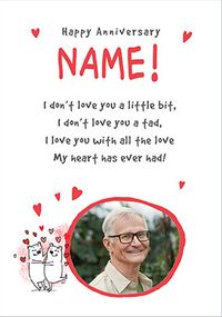 Tap to view A Poem Anniversary Photo Card