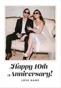 Tap to view Happy 10th Anniversary Photo Card