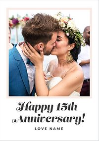 Tap to view Happy 15th Anniversary Photo Card