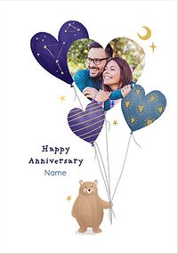 Tap to view Little Bear Photo Upload Anniversary Card