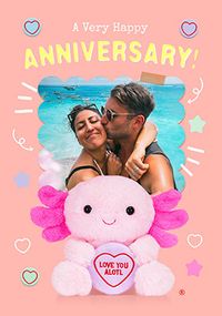 Tap to view Swizzels Love Hearts Axolotl Anniversary Photo Card