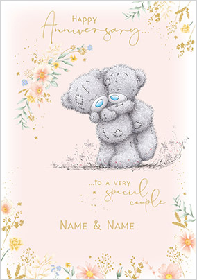 Me To You Soft Floral Special Couple Anniversary Card