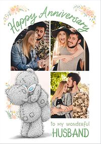 Tap to view Me To you Happy Anniversary Husband 3 Photo Card