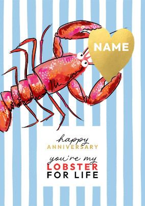 Photo of You're My Lobster For Life Anniversary Card