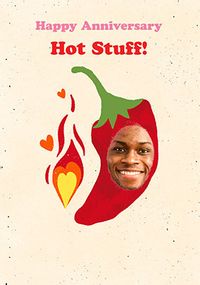 Tap to view Hot Stuff Photo Anniversary Card