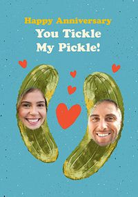 Tap to view Tickle My Pickle 2 Photo Anniversary Card