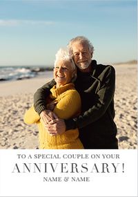 Tap to view Simple Press Special Couple Anniversary Card