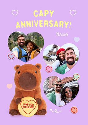 Photo of Swizzels Love Hearts Capy Anniversary 3 Photo Card