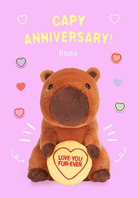 Tap to view Swizzels Love Hearts Capy Anniversary Card