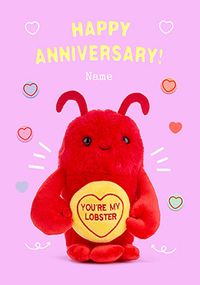 Tap to view Swizzels Love Hearts You're My Lobster Anniversary Card