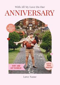 Tap to view The Classic Happy Anniversary Photo Card