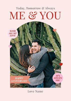 Photo of The Classic Me And You Anniversary Photo Card