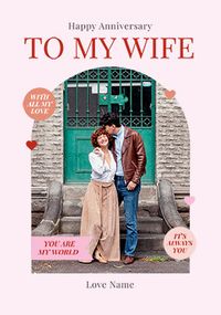 Tap to view The Classic My Wife Anniversary Photo Card