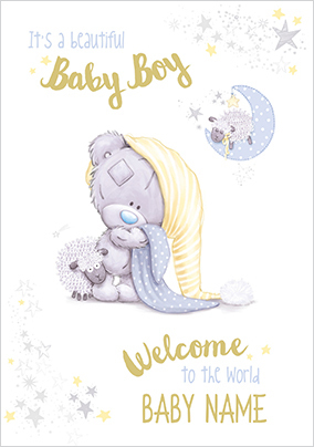 Me To You Baby Boy New Baby Card