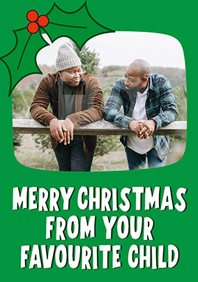 Favourite Child Christmas Card