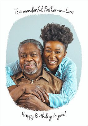Father-in-Law Photo Birthday Card