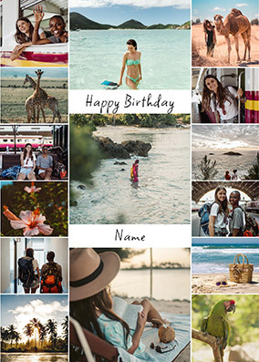 Vacation Photo Birthday Card