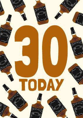 30 Whiskey Birthday Card