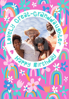 Photo Great Granddaughter Birthday Card