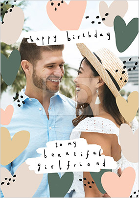 Beautiful Girlfriend Photo Birthday Card