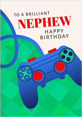 Nephew Gaming Personalised Birthday Card