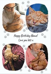 Cat 4 Photo Birthday Card