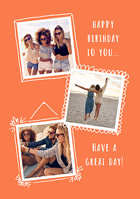 Gallery 3 Photo Happy Birthday Card