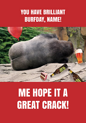 Great Crack Personalised Birthday Card