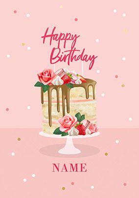 Luxury Cake Birthday Card