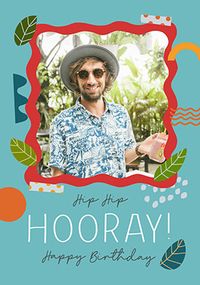 Tap to view Hip Hip Hooray Birthday Photo Card