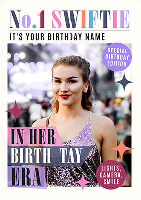 No.1 Swiftie Magazine  Birthday Photo Card