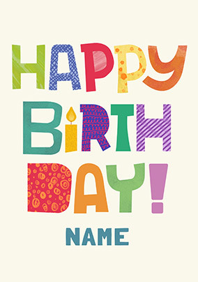 Happy Birthday Colourful Card