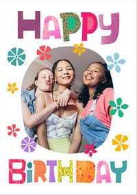 Tap to view Colourful Happy Birthday Photo Card