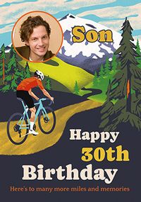 Tap to view Camper Van Son 30th Birthday Photo Card