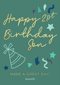 Tap to view Son Happy 21st Birthday Card