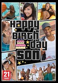 Tap to view Gaming Spoof Son 21st Birthday Card
