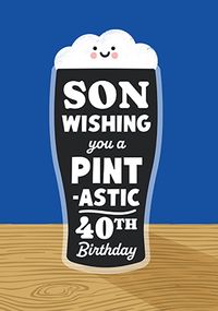 Tap to view Son Pintastic 40th Birthday Card
