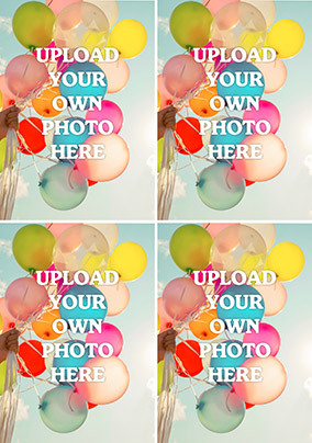 Create Your Own 4 Photo Upload Card