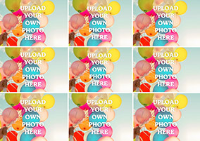 Create Your Own 9 Photo Upload Landscape Card