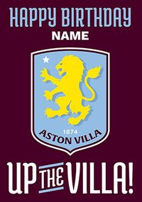 Tap to view Aston Villa Football Crest Birthday Card